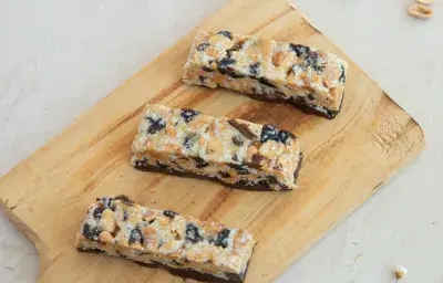 Barritas de maní y chocolate Barritas de maní y chocolate
