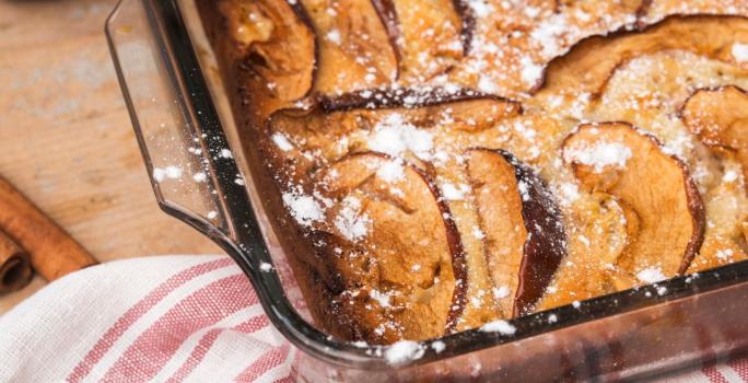 Budín de manzana