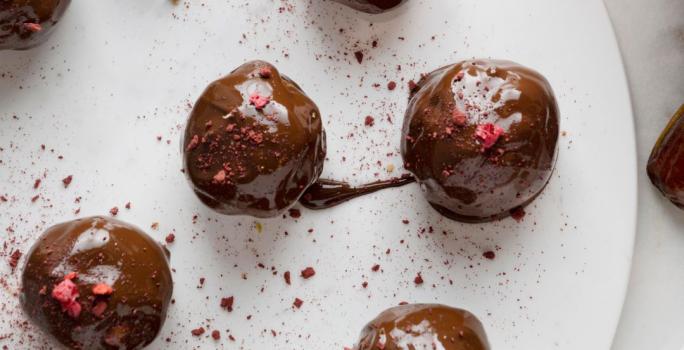 Frutos rojos con chocolate